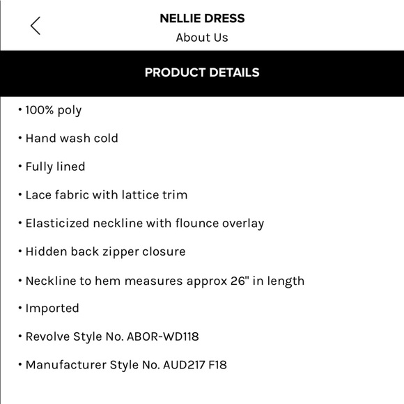 About Us lace off shoulder dress - Picture 5 of 5